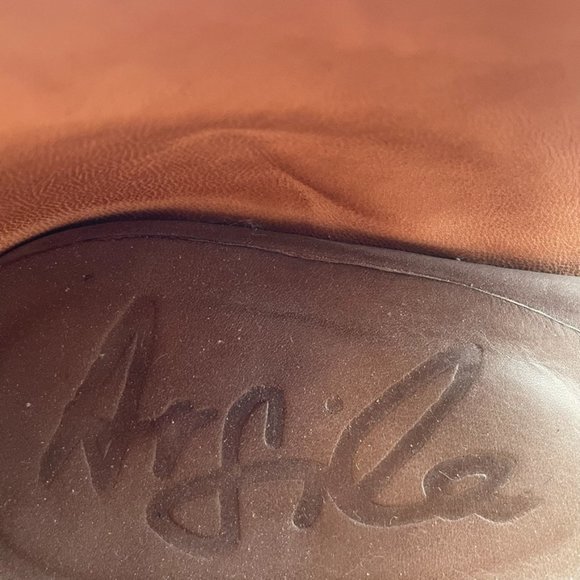 Argila Taupe Leather Lace Up Sandals Made In Spain Size 8/ EU 38.5 - Picture 9 of 13